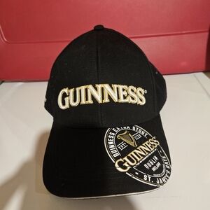 Guinness Black Hat with Gold Embroidery